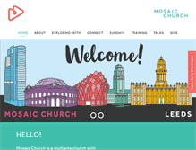 Tablet Screenshot of mosaic-church.org.uk
